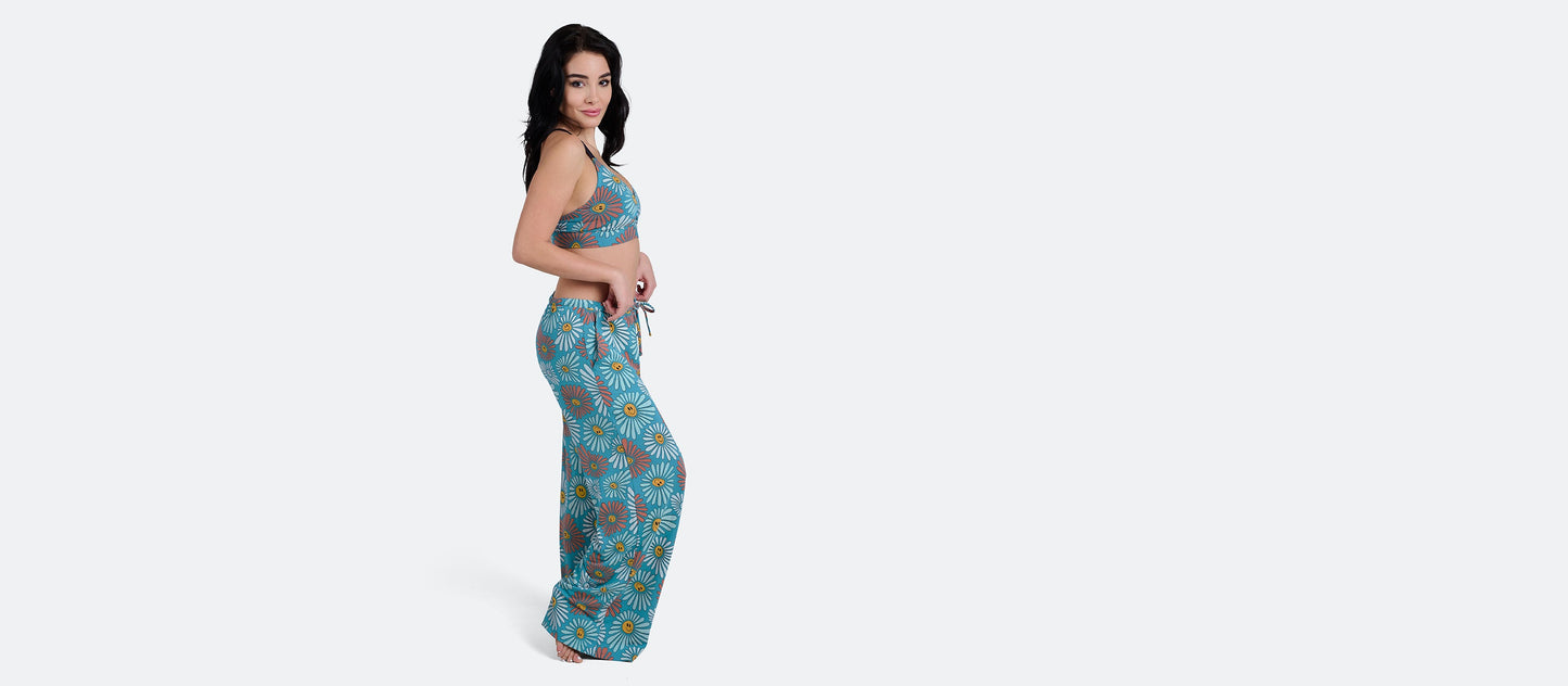 UltraModal™ Wide Leg Lounge Pant  | Disco Daisies