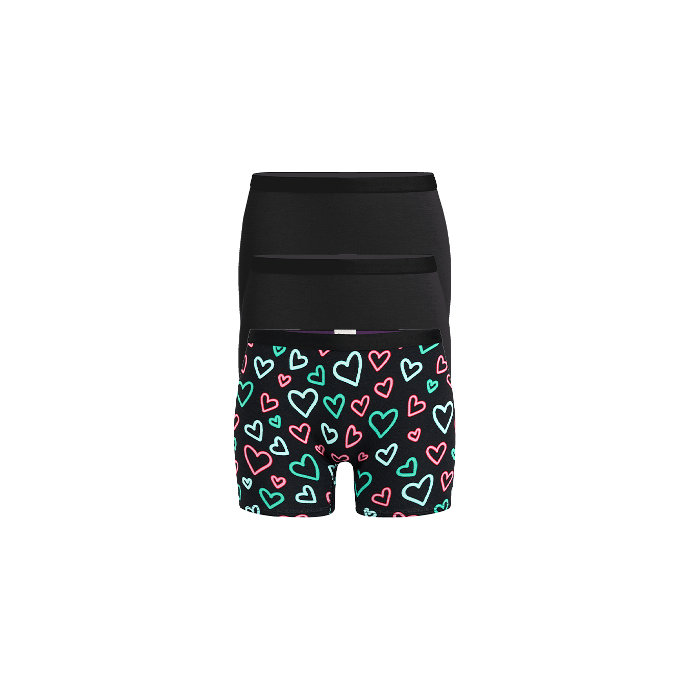 Boyshort 3-Pack | Electric Hearts Pack