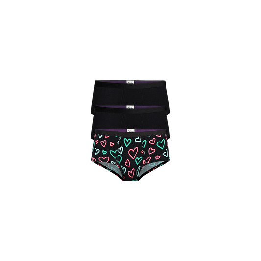 Cheeky Brief 3-Pack | Electric Hearts Pack