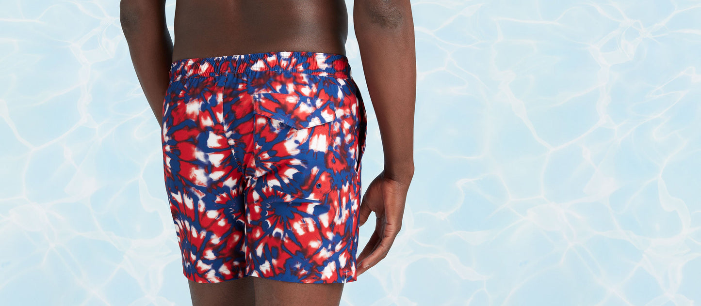 6" Swim Trunk  | Americana Tie Dye