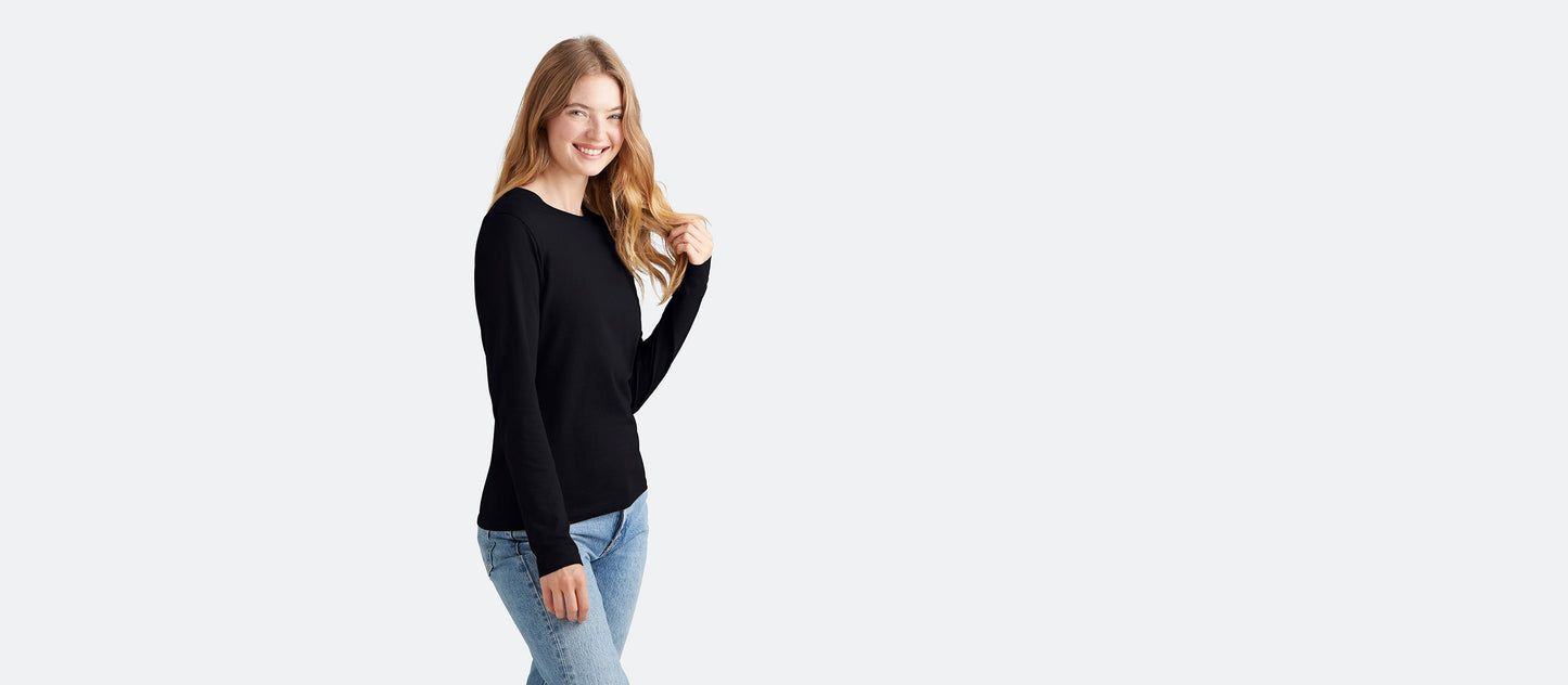 Daily Longsleeve Tee 3-Pack - Women's | Black White Grey Pack