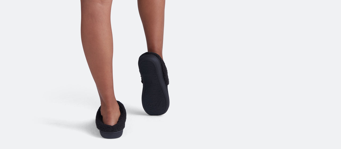 Hard Sole Slippers | Black