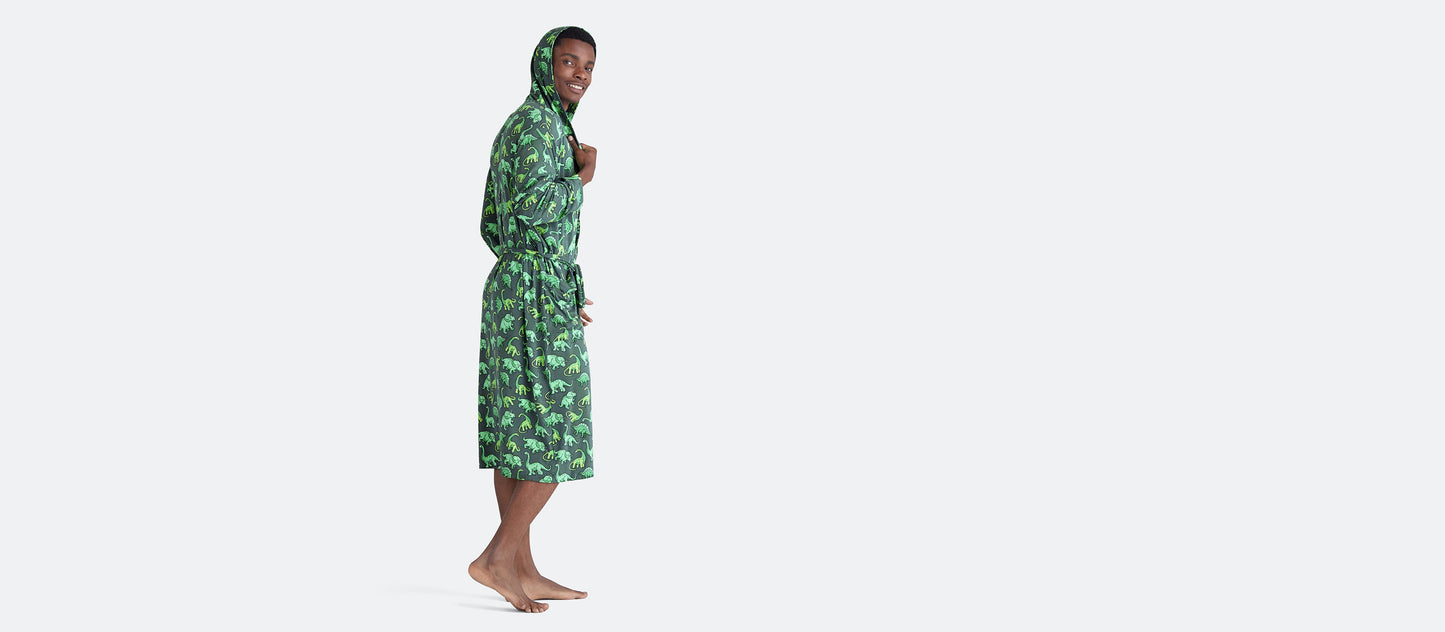 Unisex Hooded Modal Robe | Dinos