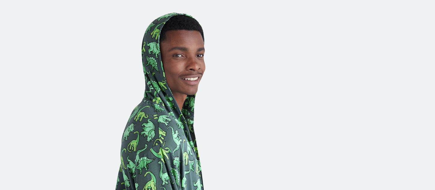 Unisex Hooded Modal Robe | Dinos