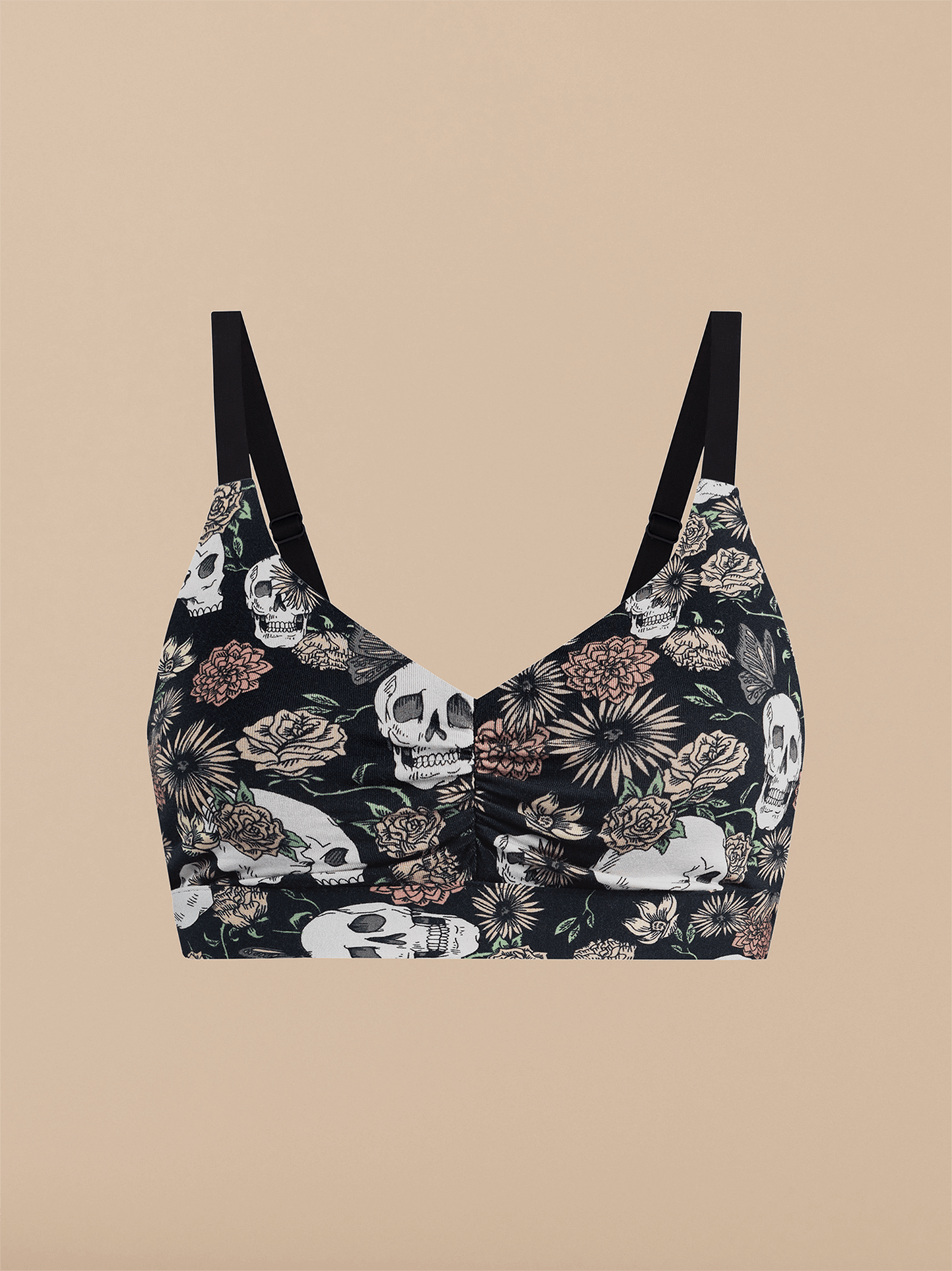 Curvy UltraModal™ FeelFree Ruched Bralette | Dead Flowers