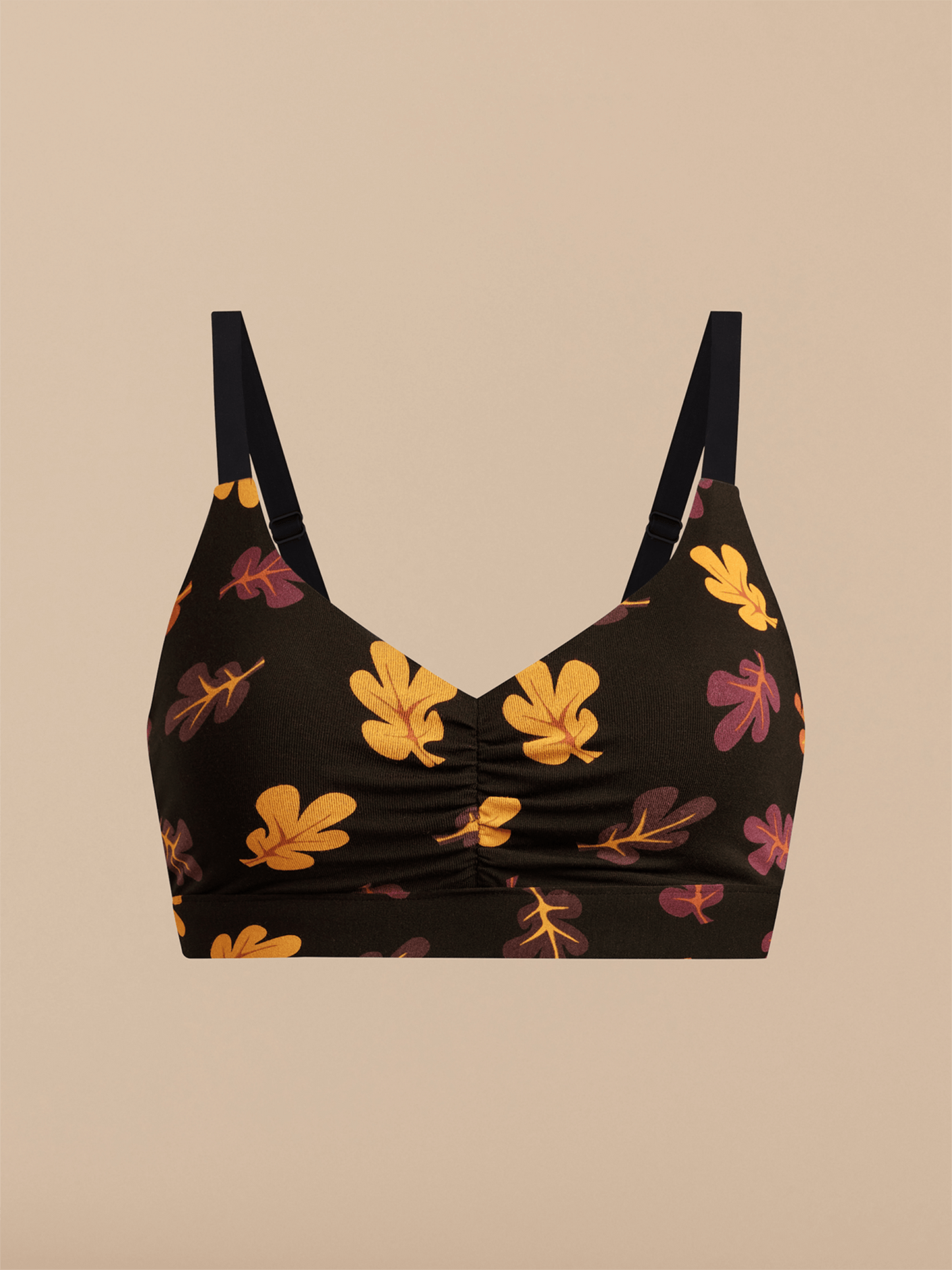 Curvy UltraModal™ FeelFree Ruched Bralette | Fall Leaves