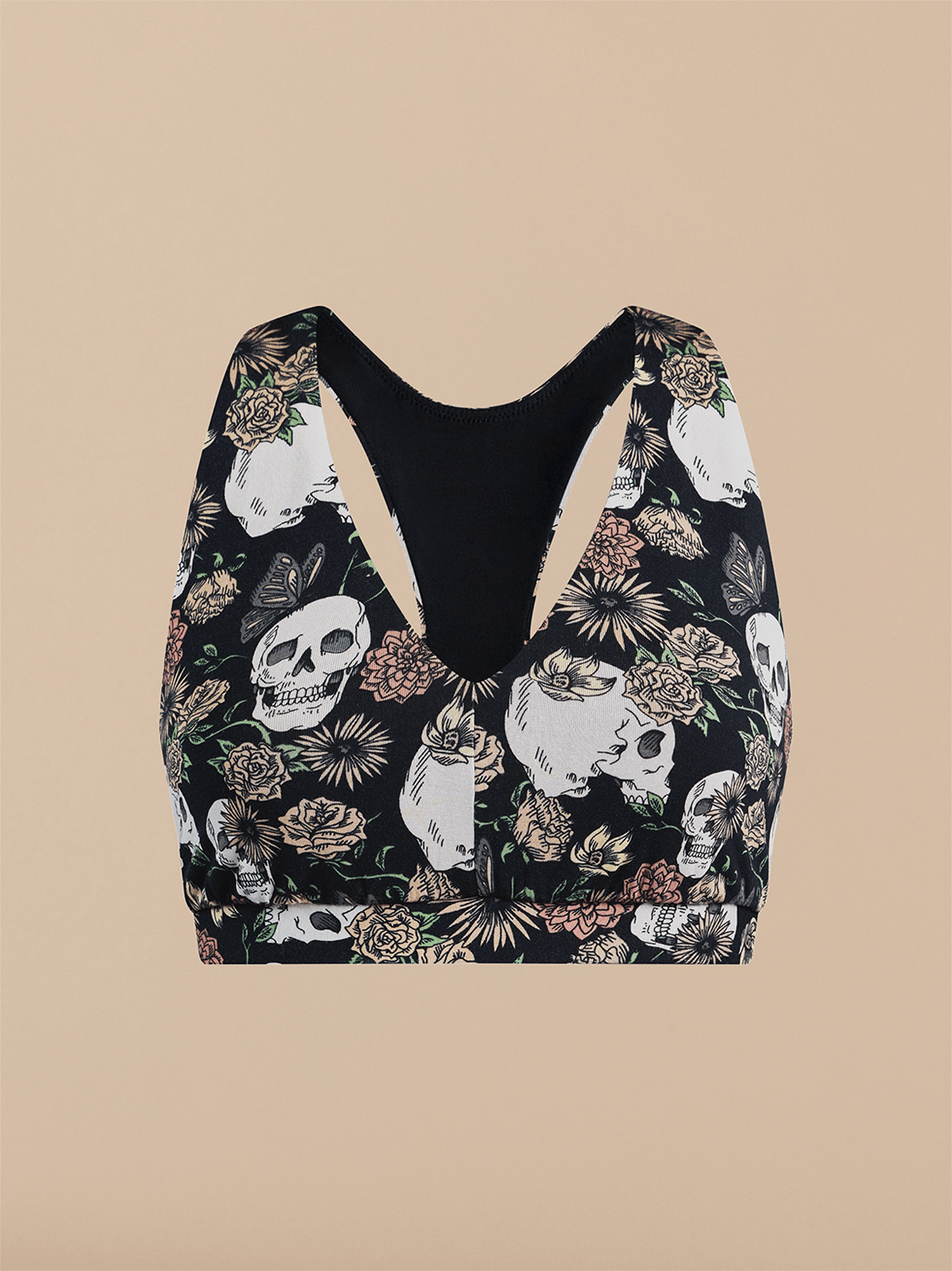 Curvy UltraModal™ FeelFree Racerback Bralette | Dead Flowers