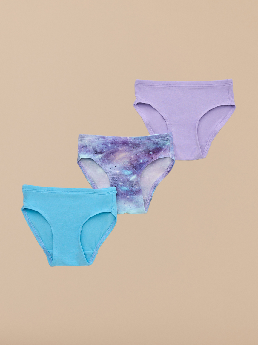 Girls Bikini Brief 3-Pack | Galaxy Pack