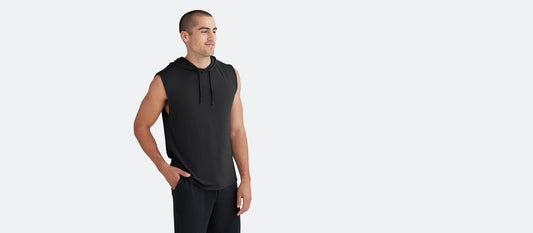 UltraModal™ Sleeveless Lounge Hoodie - Men's | Black