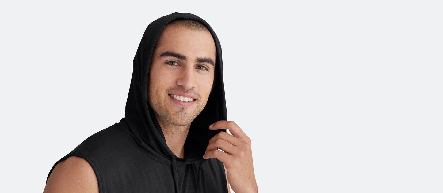 UltraModal™ Sleeveless Lounge Hoodie - Men's | Black