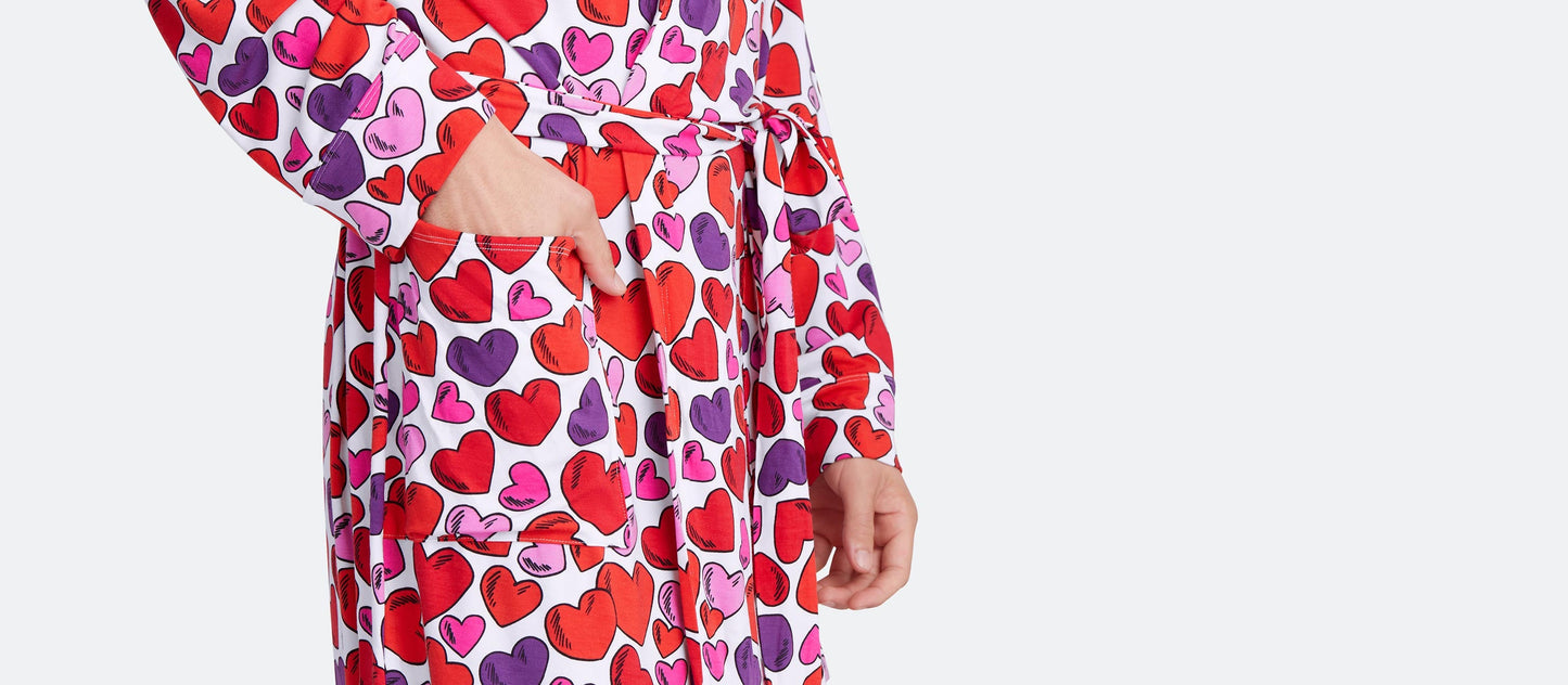 Unisex Hooded Modal Robe | Heart to Heart