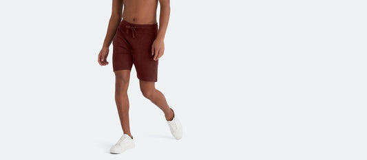 French Terry Shorts - Men's | Heather Burgundy