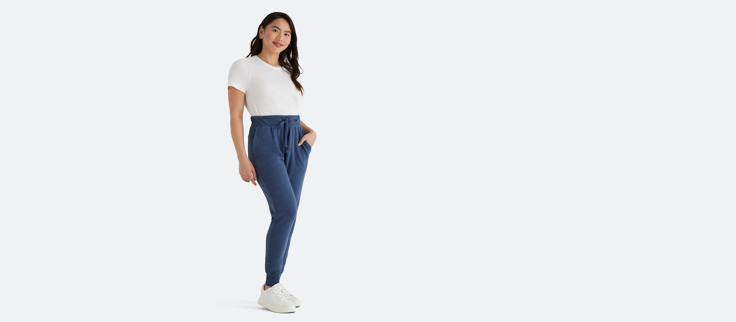 French Terry Jogger - Women's | Heather Navy