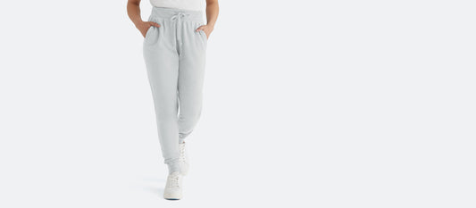 French Terry Jogger - Women's | Light Heather Grey