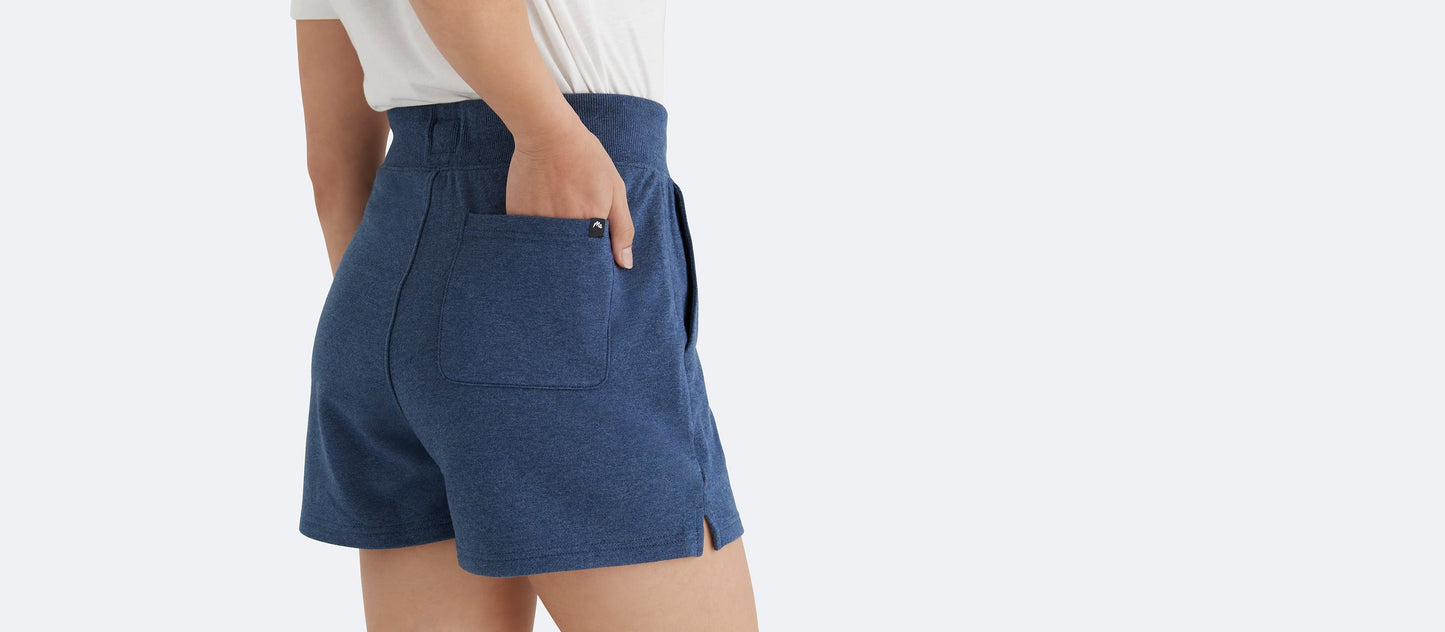 French Terry Shorts - Women's | Heather Navy