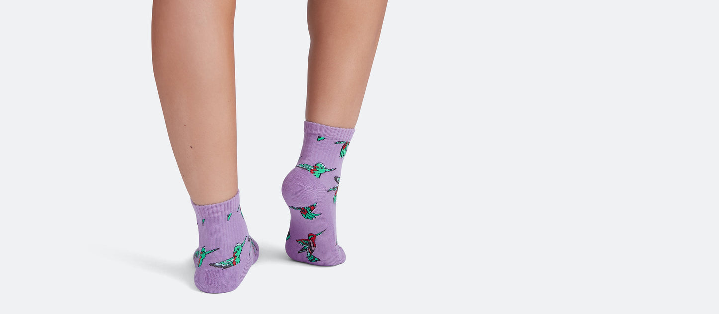 UltraModal™ Quarter Sock | Hummingbirds