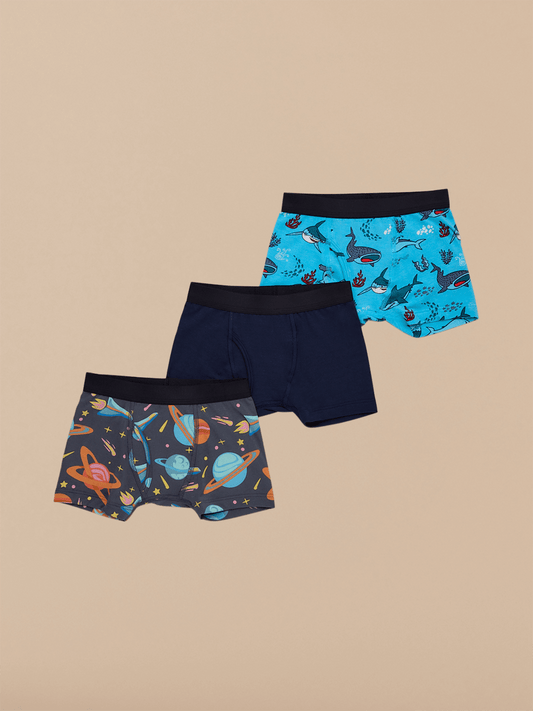 Boys Boxer Brief 3-Pack | Jawsome Pack