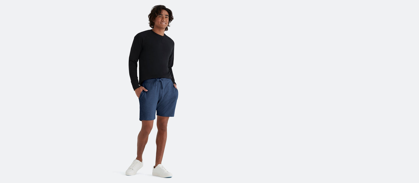 French Terry Shorts - Men's | Heather Navy