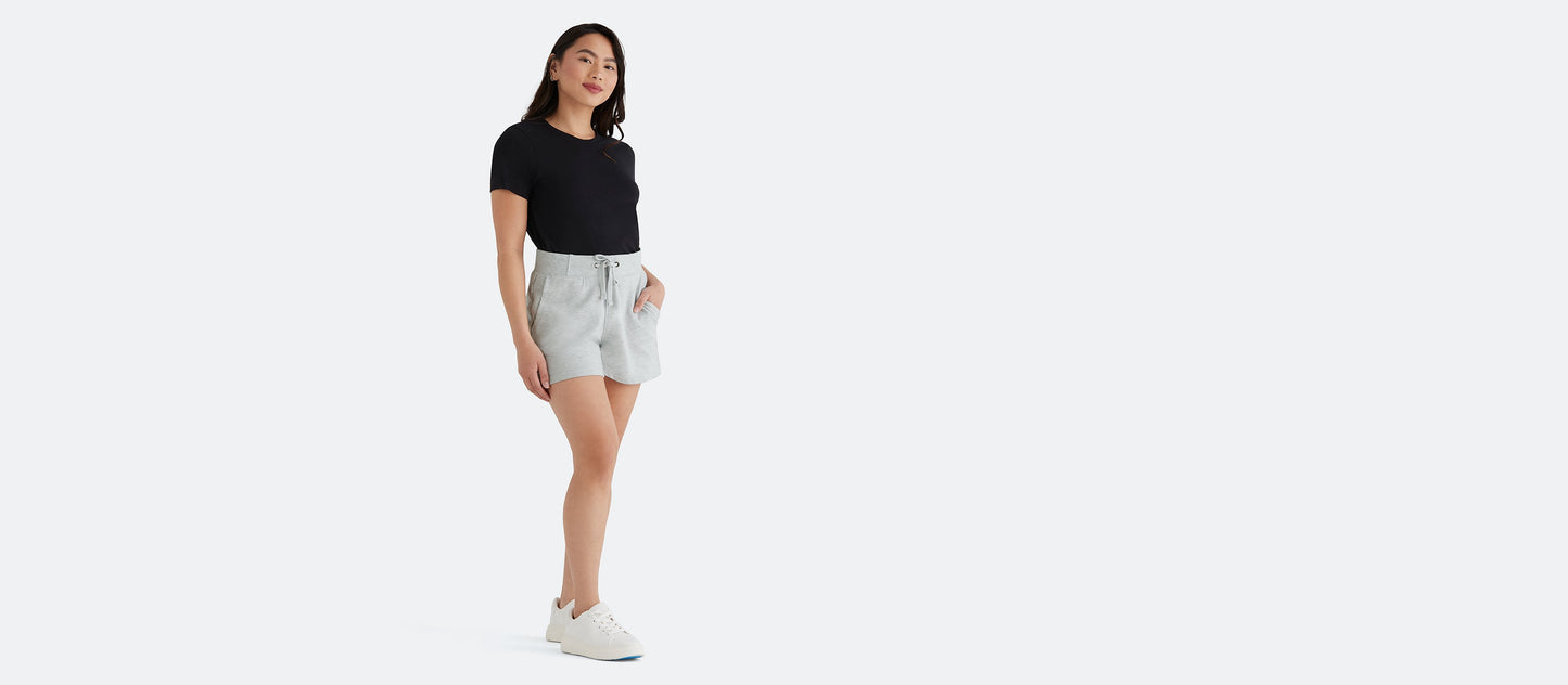 French Terry Shorts - Women's | Light Heather Grey