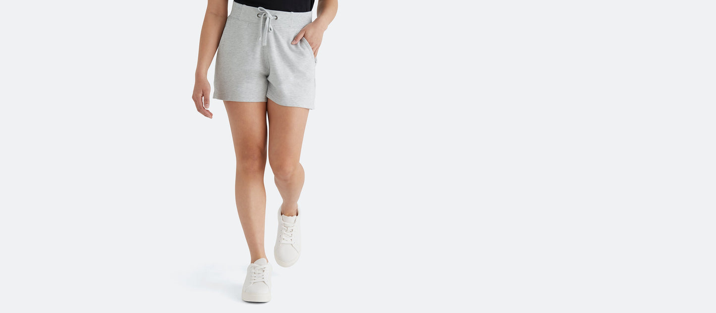 French Terry Shorts - Women's | Light Heather Grey