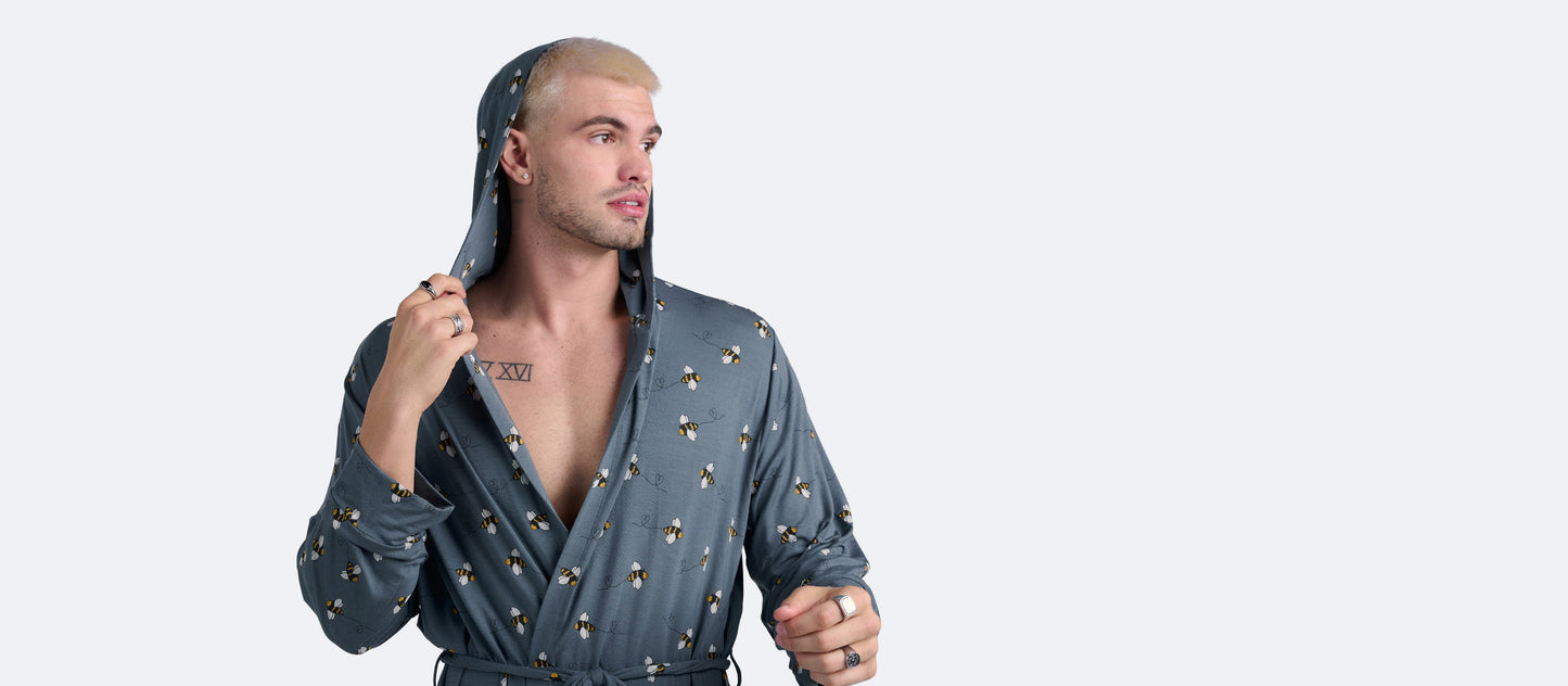 Unisex Hooded Modal Robe | Let It Bee