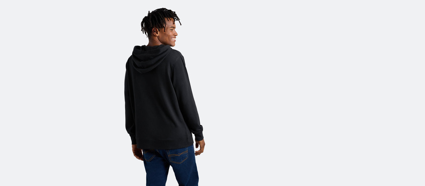 French Terry Pullover Hoodie - Men's | Black