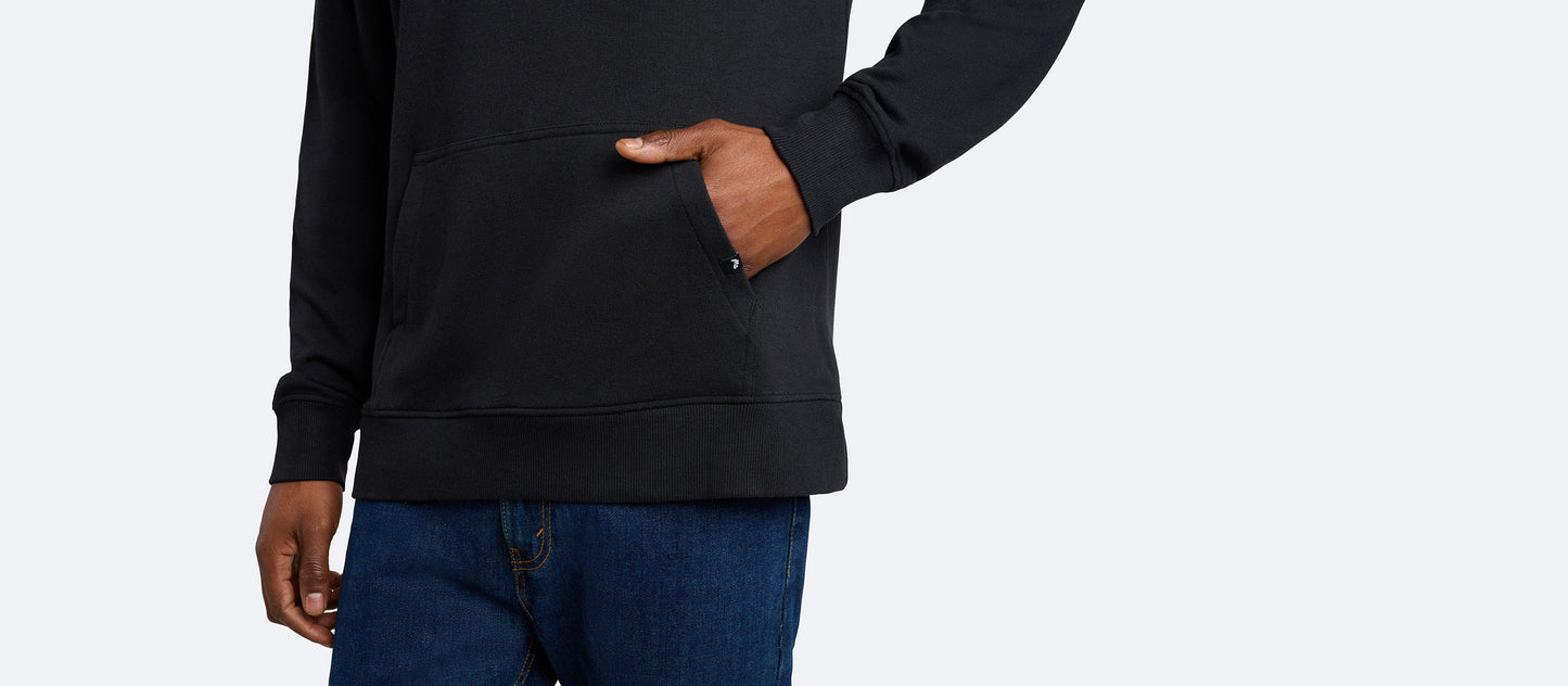 French Terry Pullover Hoodie - Men's | Black