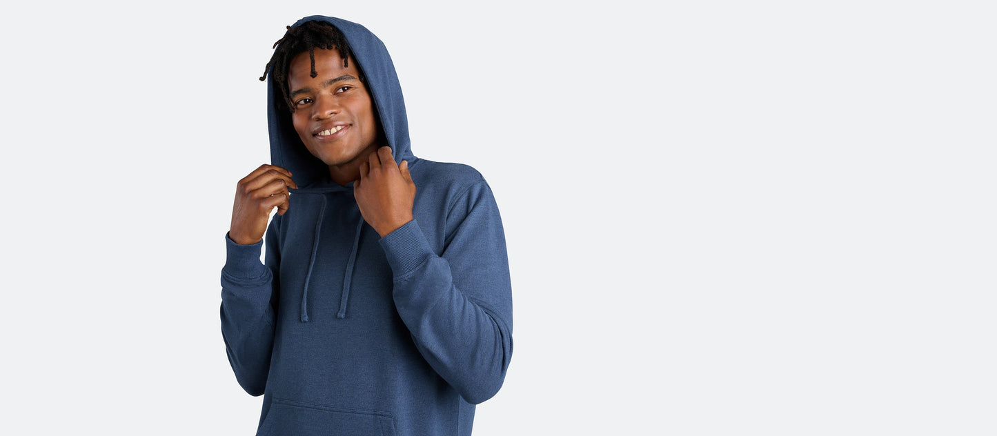 French Terry Pullover Hoodie - Men's | Heather Navy