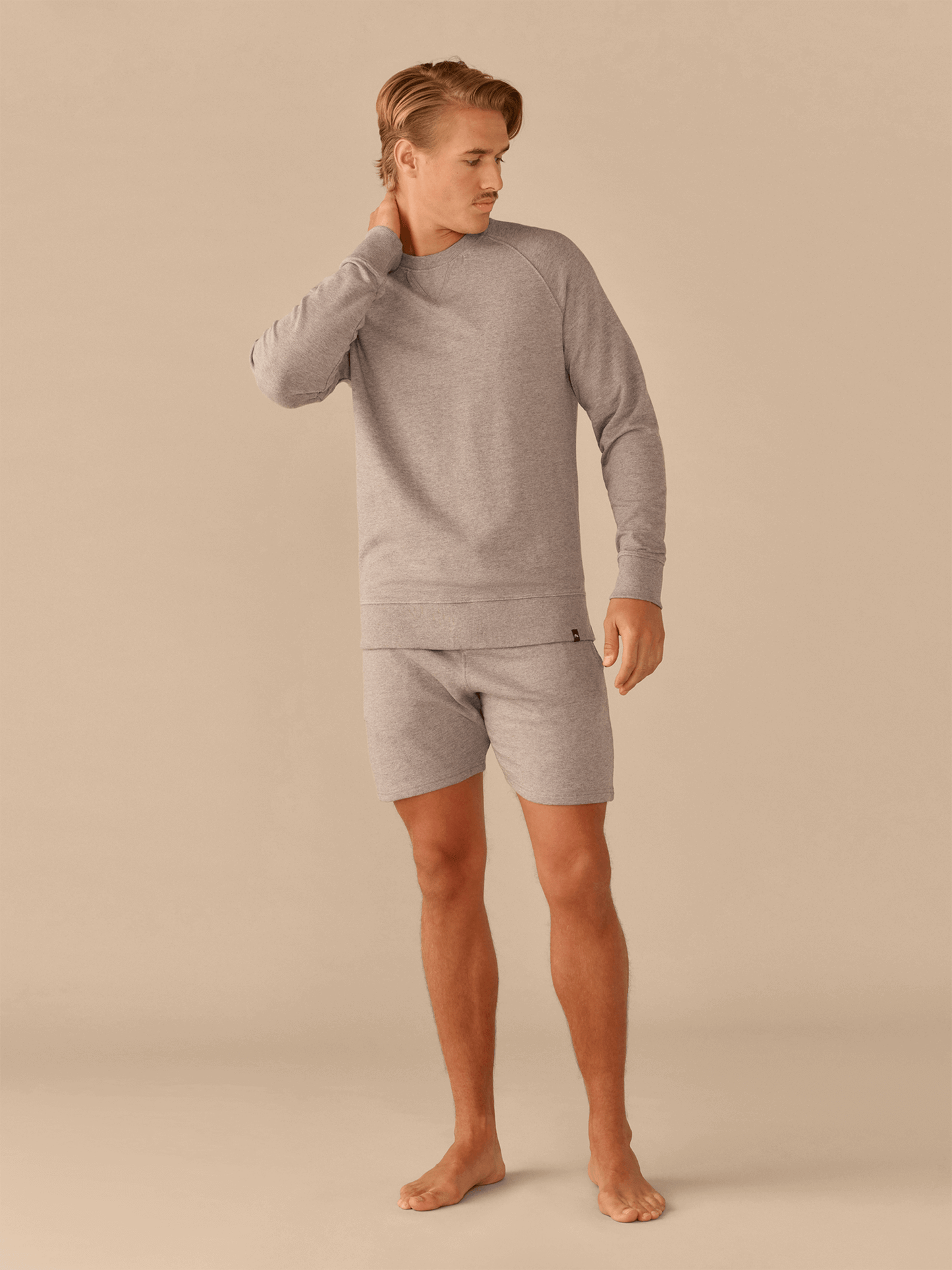 French Terry Crew Sweatshirt - Men's | Heather Grey