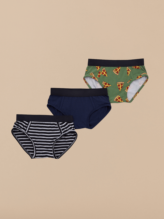 Boys Brief 3-Pack | Pizza Party Pack