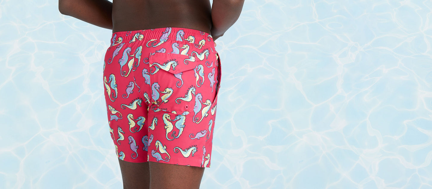 6" Swim Trunk  | Sea Horses