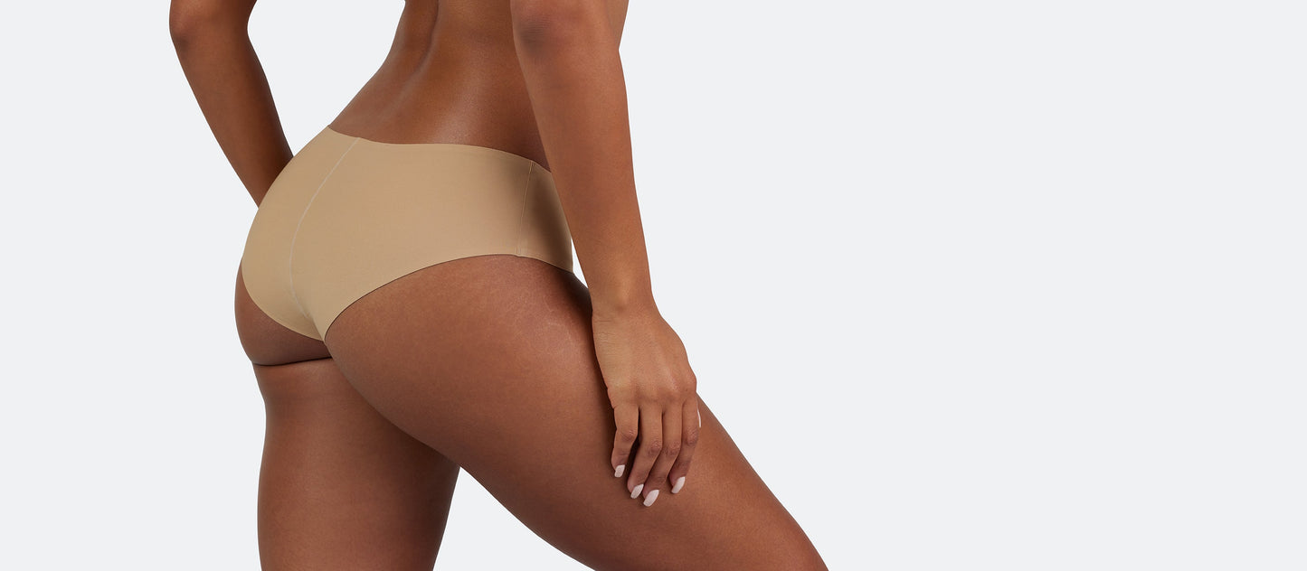 DreamSeam Tanga 3-Pack | Latte