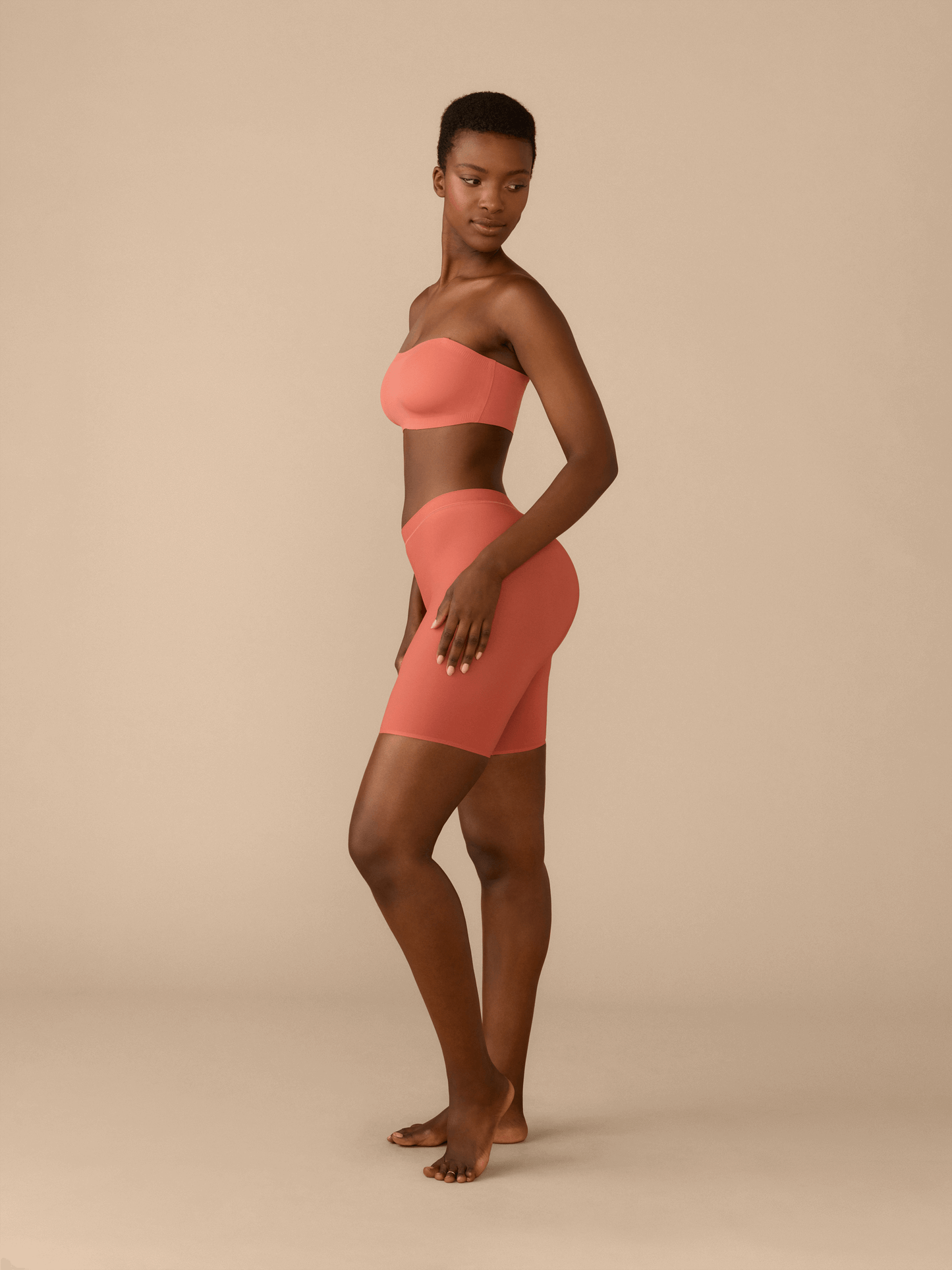 DreamSeam Long Boyshort | Dusty Cedar