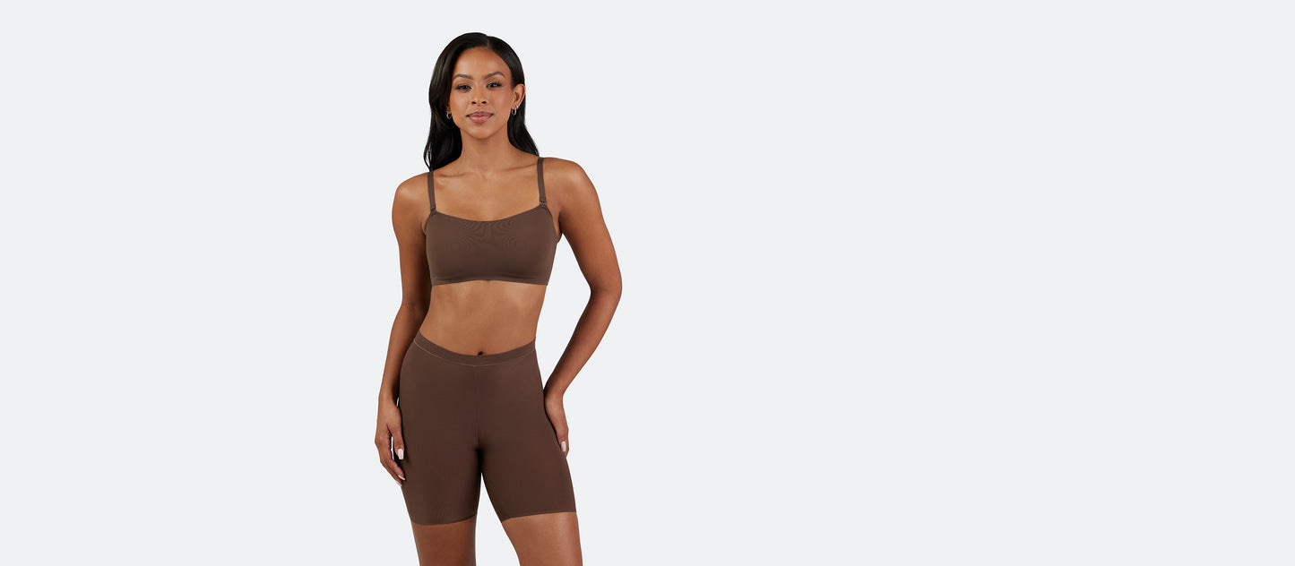 DreamSeam Long Boyshort | Espresso