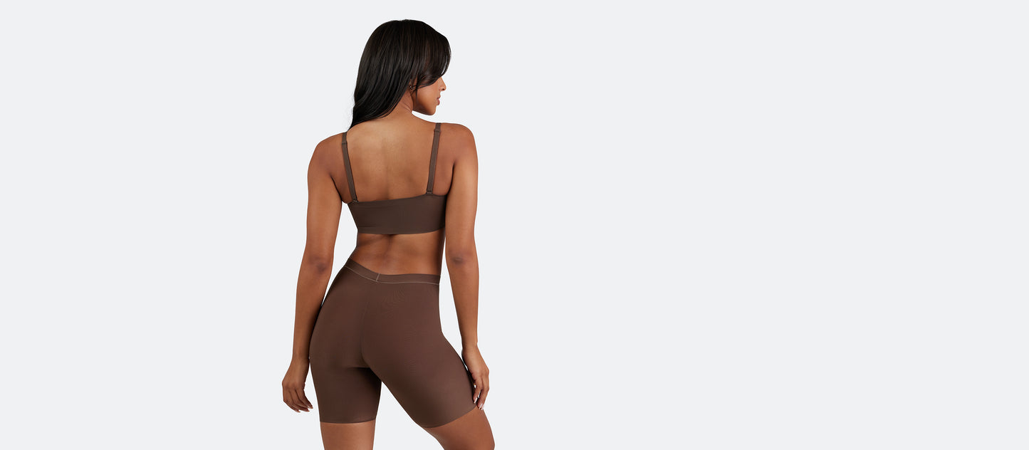 DreamSeam Long Boyshort | Espresso