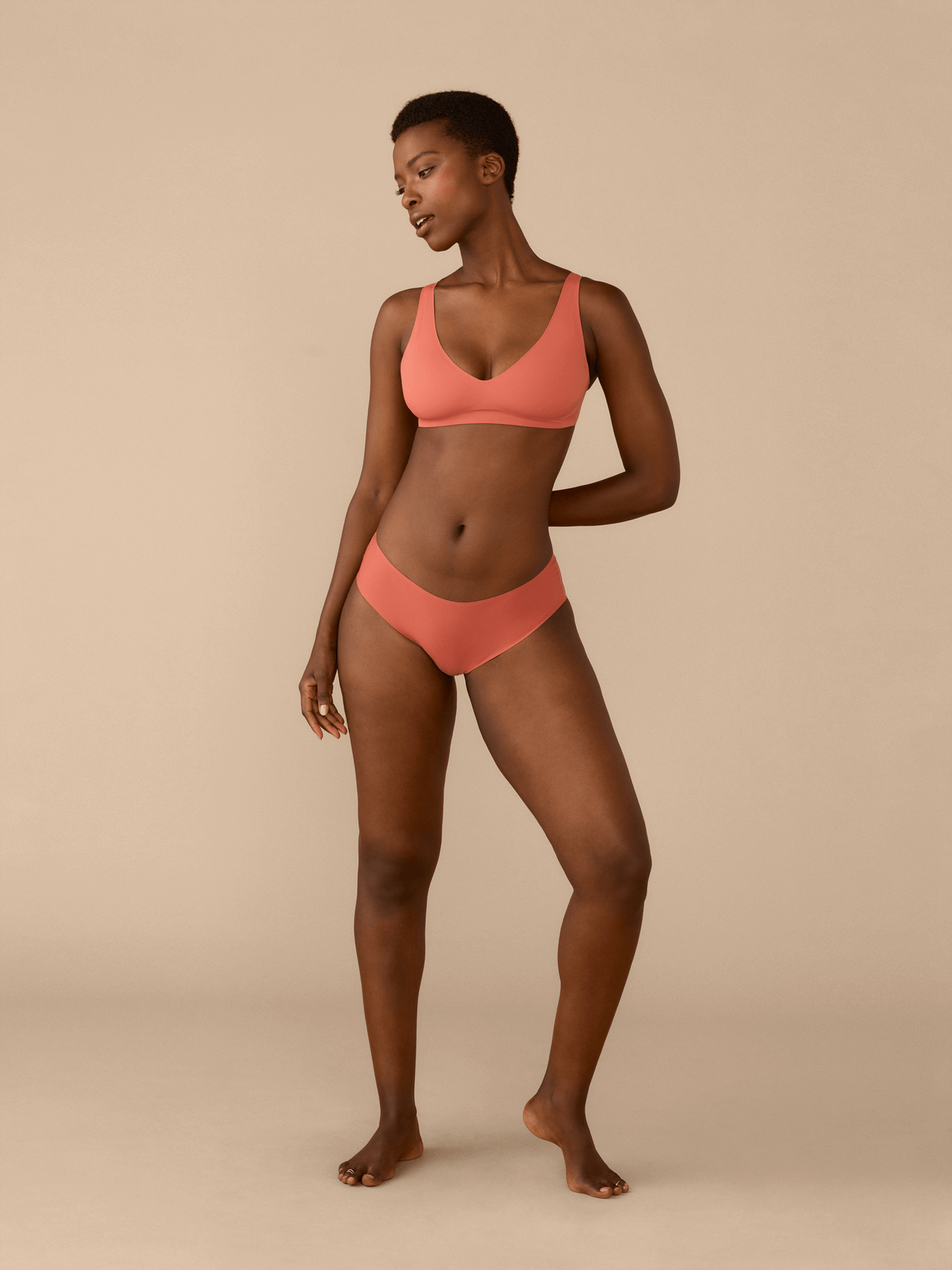 DreamSeam Plunge Bralette | Dusty Cedar