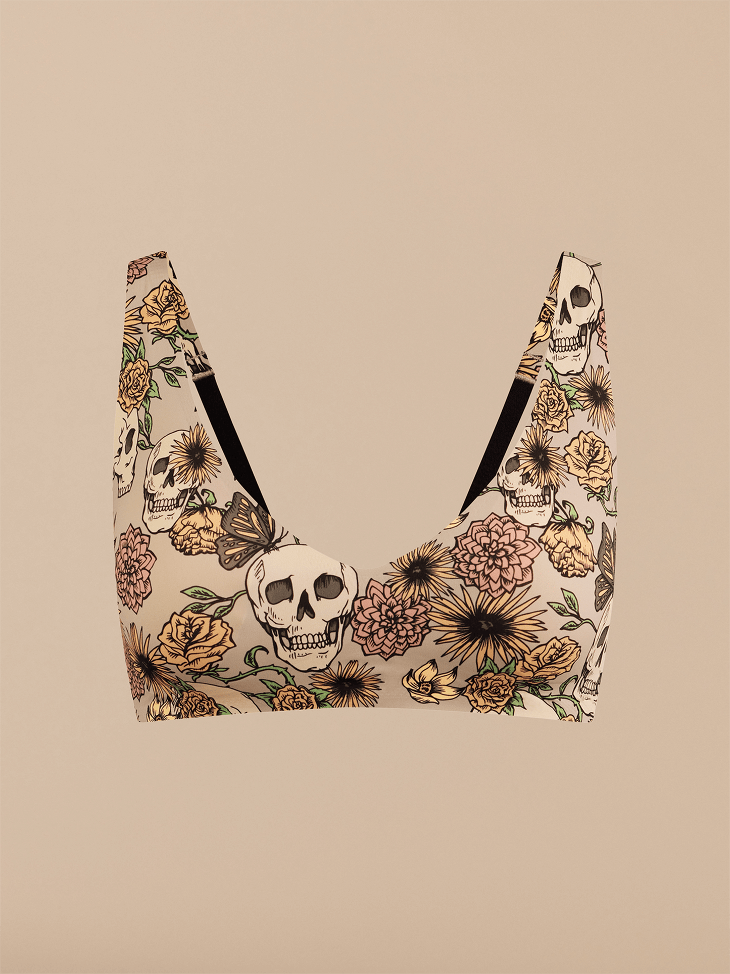 DreamSeam Plunge Bralette | Dead Flowers 2.0