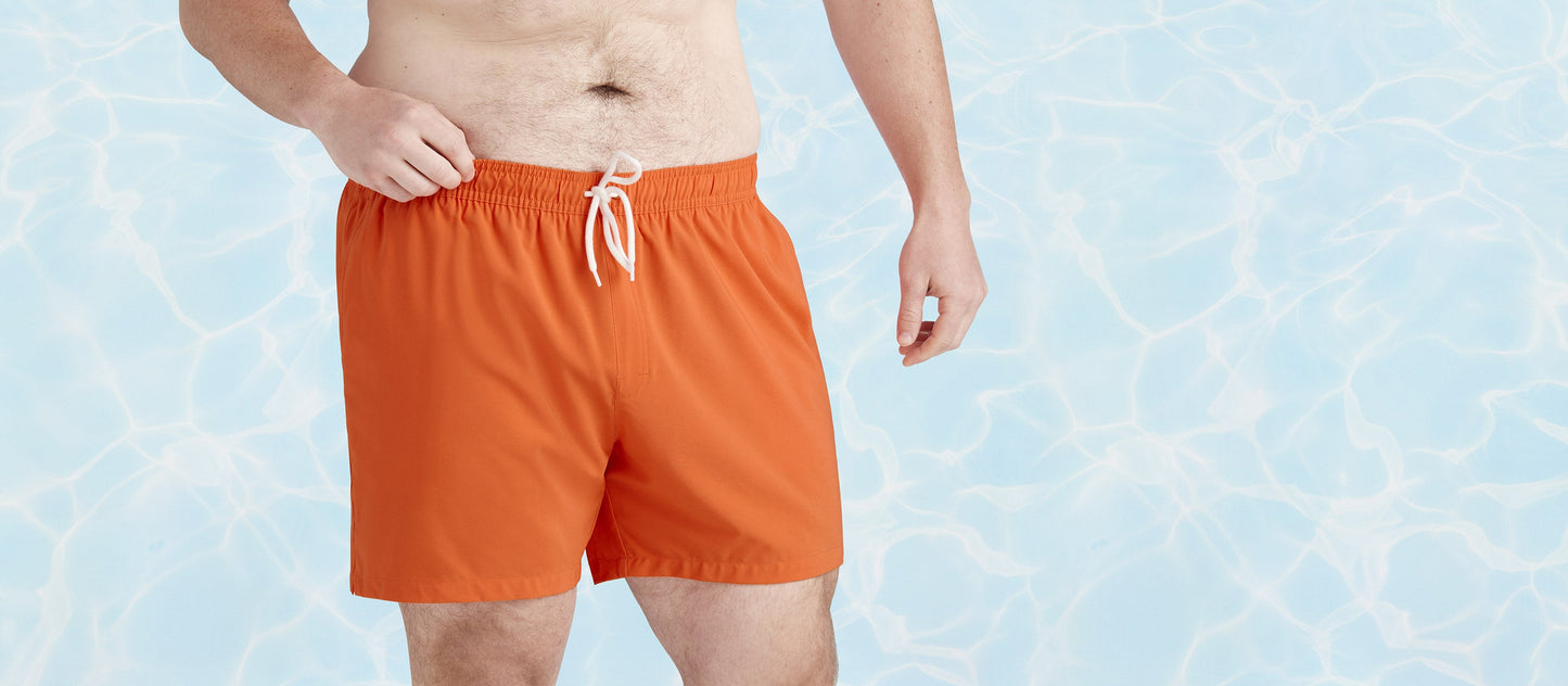 6" Swim Trunk  | Terra Cotta