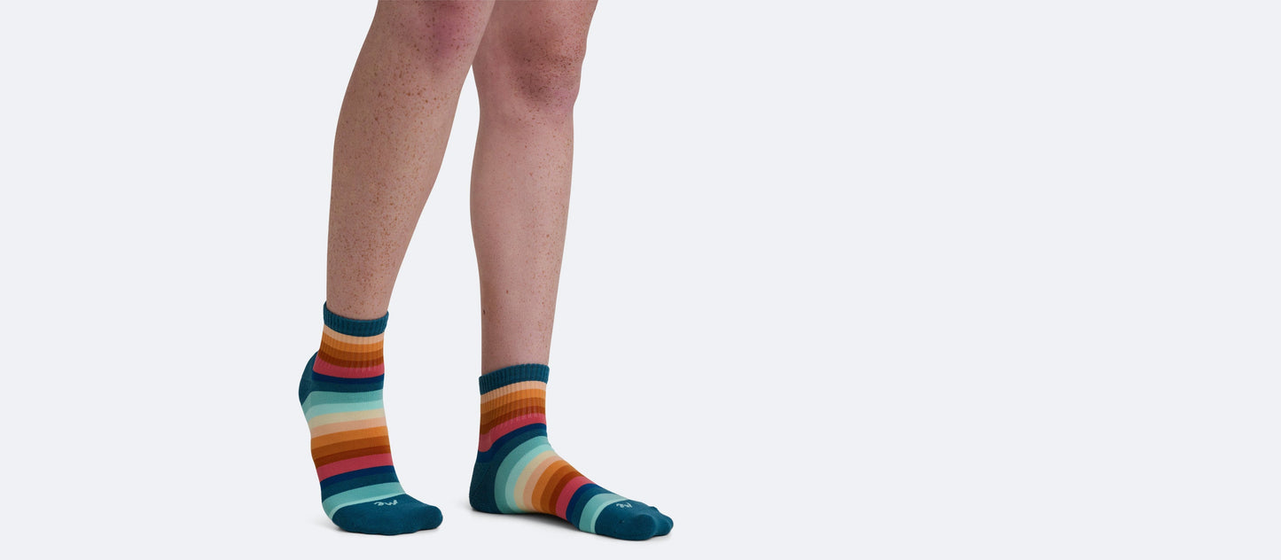 UltraModal™ Quarter Sock | Pool Stripes