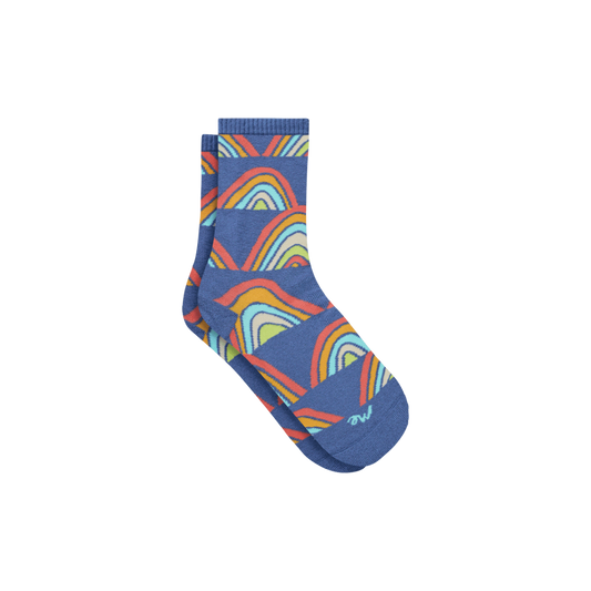 UltraModal™ Quarter Sock | Retro Rainbows