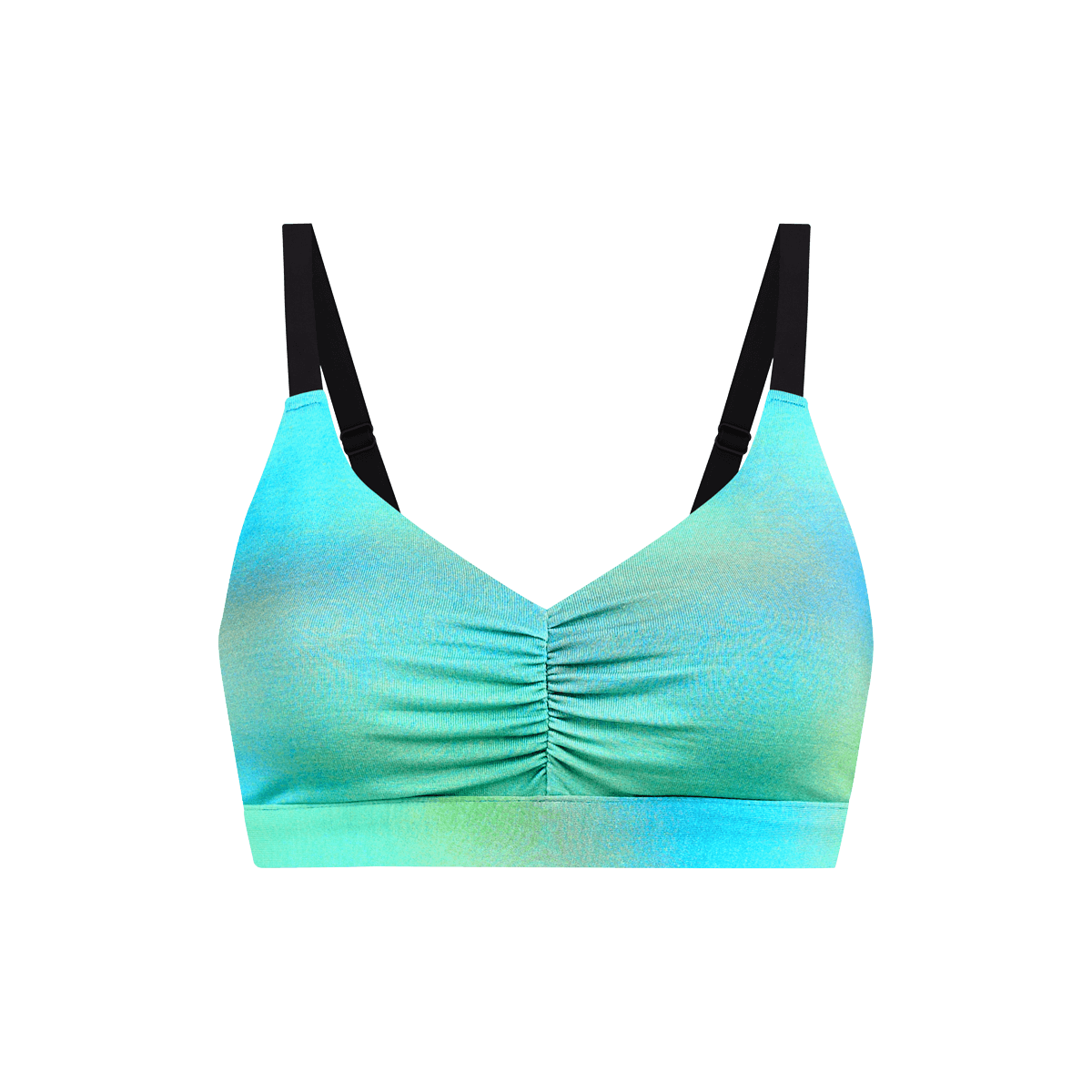 Curvy UltraModal™ FeelFree Ruched Bralette | Airbrush Green