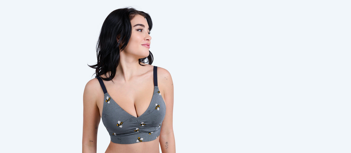 Curvy UltraModal™ FeelFree Ruched Bralette | Let It Bee