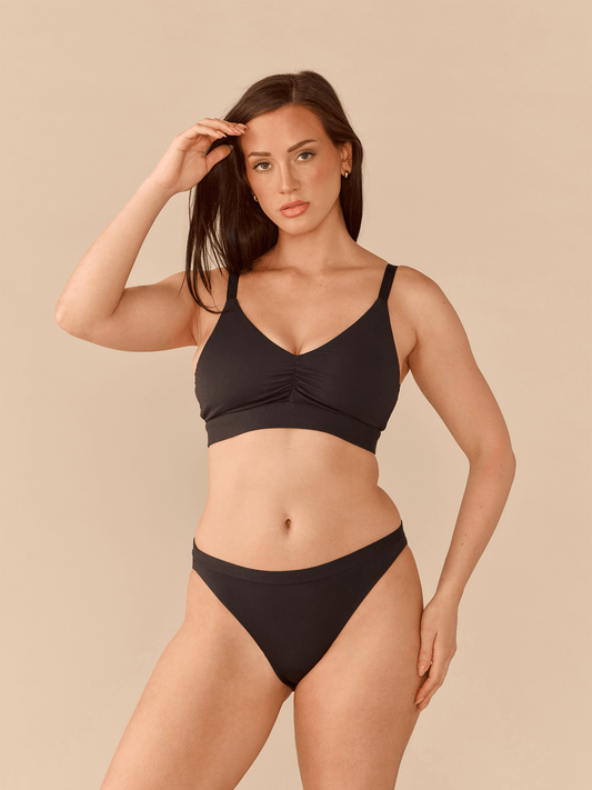 Curvy UltraModal™ FeelFree Ruched Bralette | Black