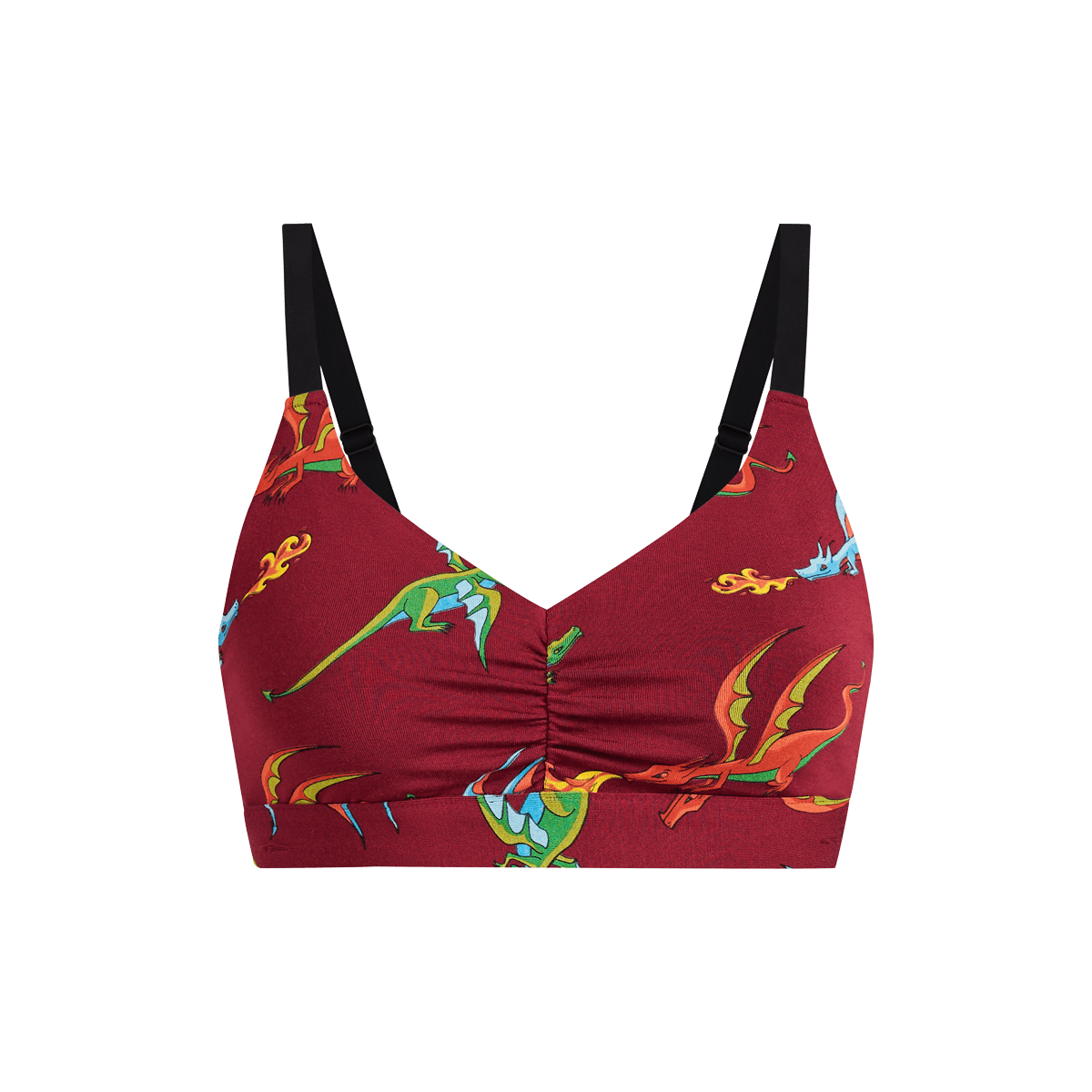 Curvy UltraModal™ FeelFree Ruched Bralette | Fired Up