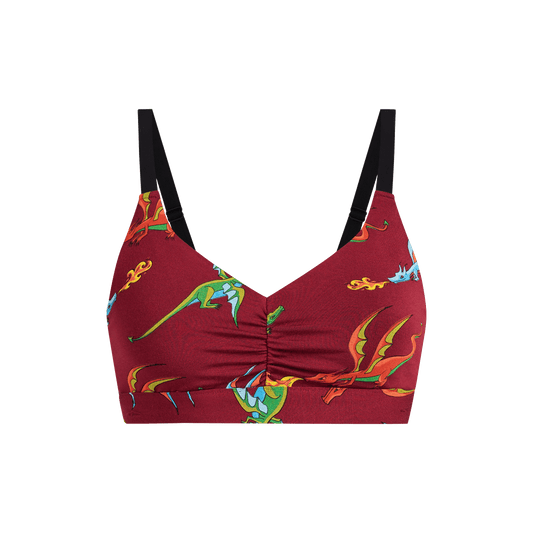 Curvy UltraModal™ FeelFree Ruched Bralette | Fired Up