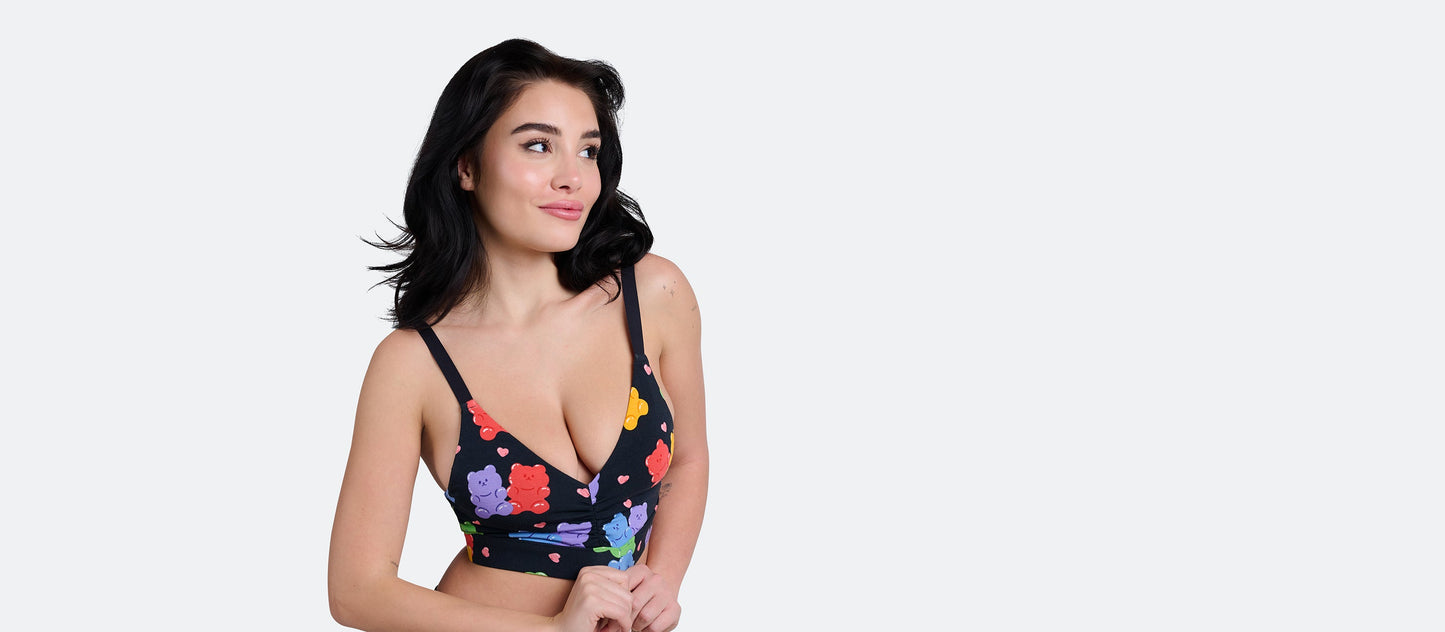 Curvy UltraModal™ FeelFree Ruched Bralette | Yummy Gummies