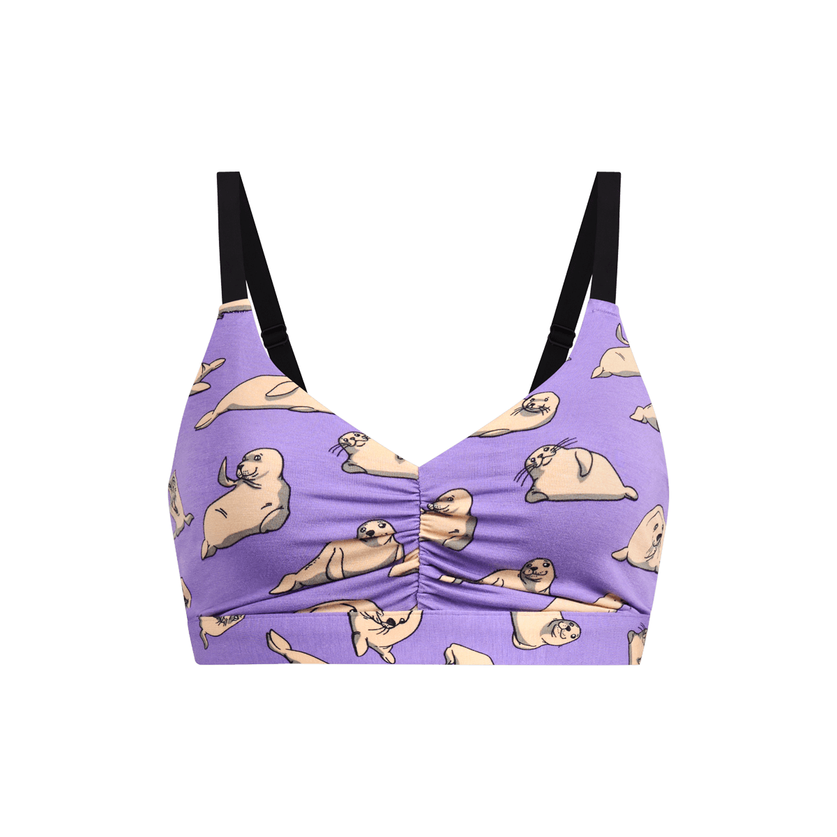 Curvy UltraModal™ FeelFree Ruched Bralette | Lazy Sea Lions