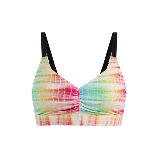 Curvy UltraModal™ FeelFree Ruched Bralette | Rainbow Daze