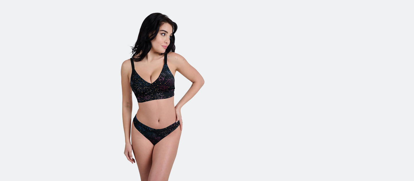 Curvy UltraModal™ FeelFree Ruched Bralette | Feeling Fireworks