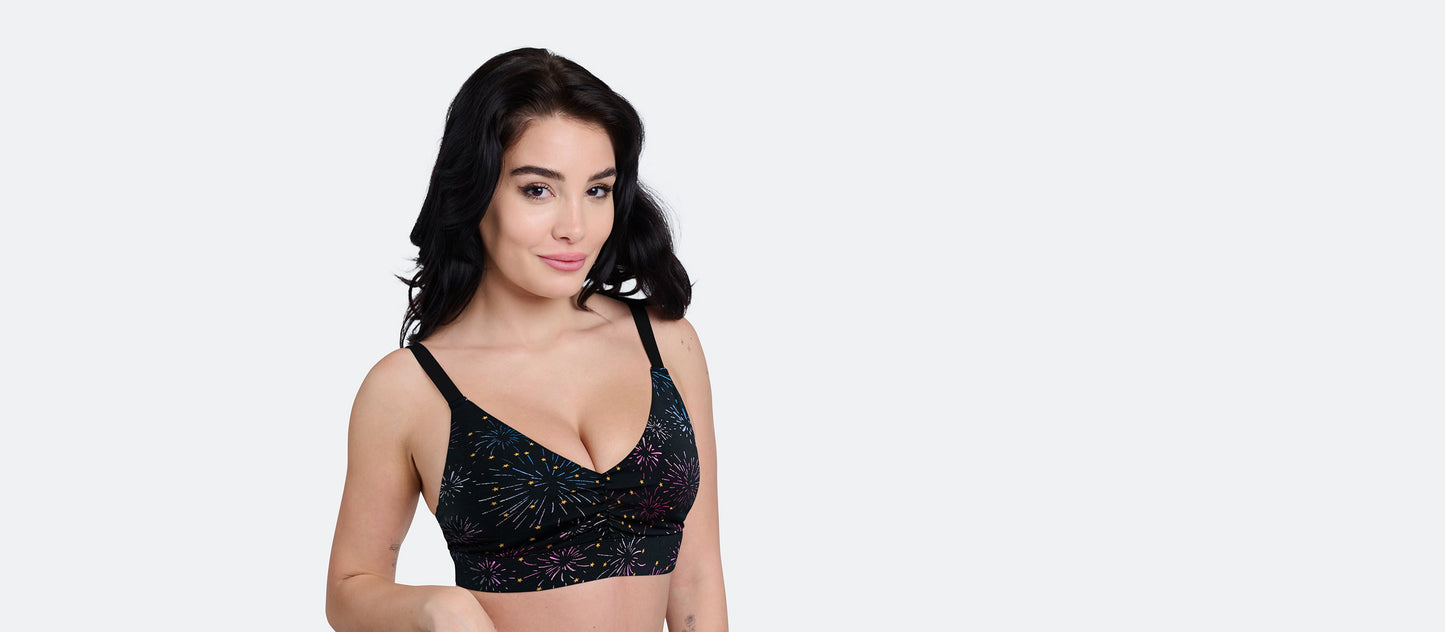 Curvy UltraModal™ FeelFree Ruched Bralette | Feeling Fireworks